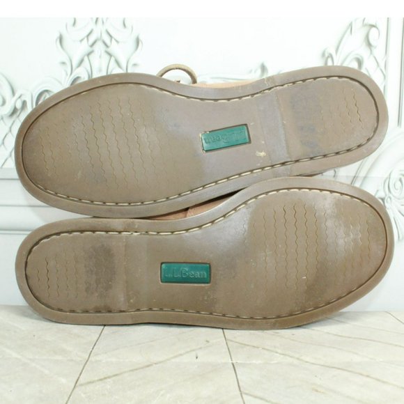 Chaussures LL Bean Slip-on Taille US 8.5 – Cuir Tan, Occasion Style Loafers